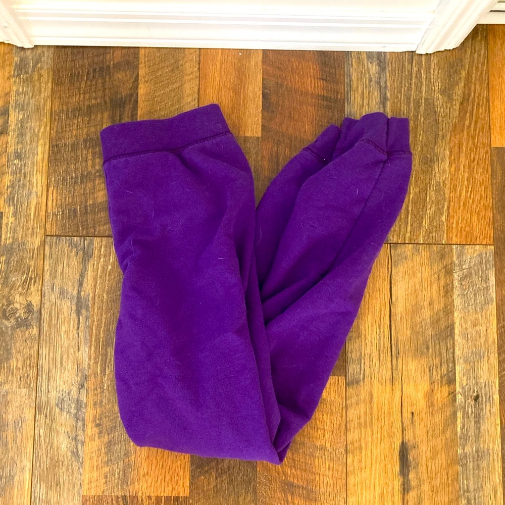 Purple sweatpants